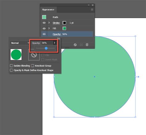 how to change opacity of an image in illustrator