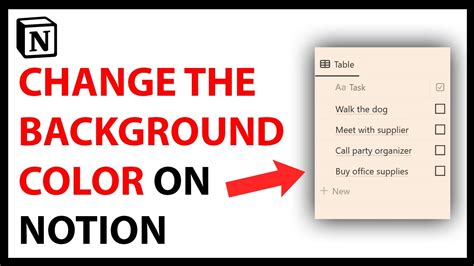 How to Change the Background Color in Notion
