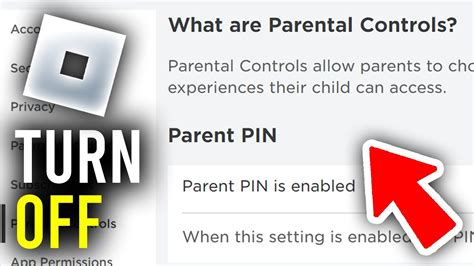 how to change parental control settings on roblox