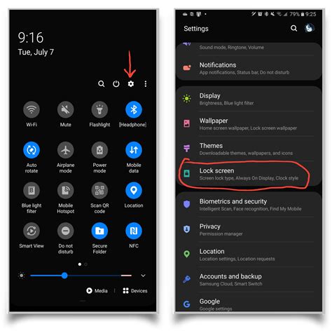 how to change pass code on android