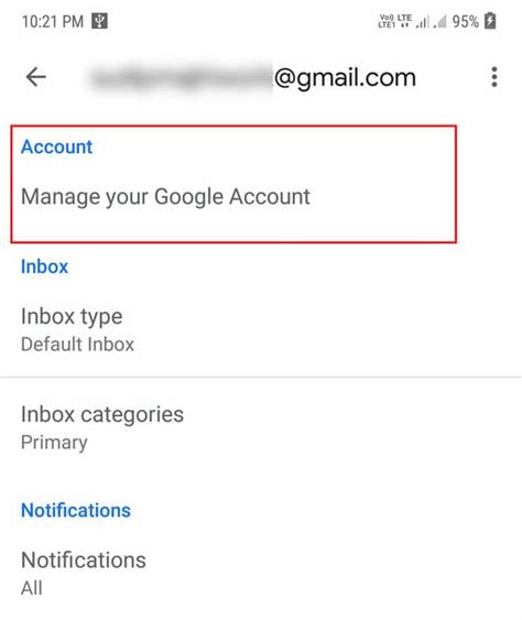 how to change password in gmail mobile app