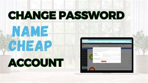 how to change password namecheap