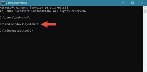 how to change path in cmd windows 10