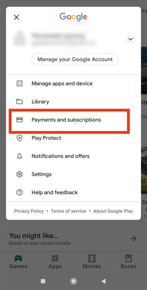 how to change payment info on google