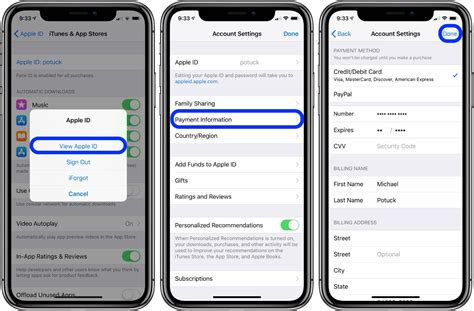 how to change payment method on apple id