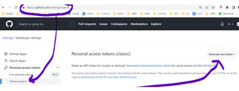 how to change personal access token in github