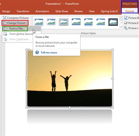 how to change picture format in powerpoint
