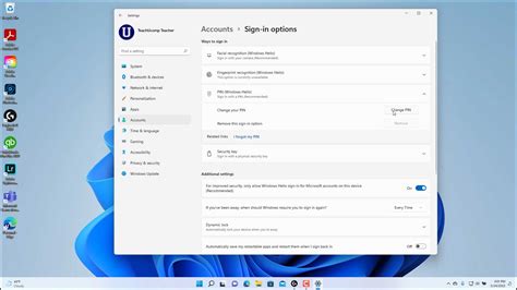 how to change pin code on windows 11