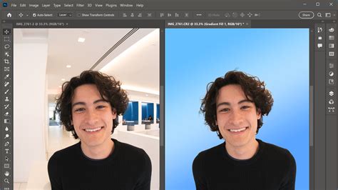 how to change plain background in photoshop