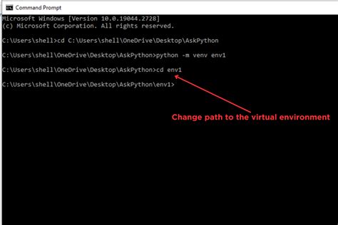 how to change python version in virtual environment windows