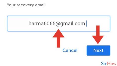 how to change recovery email in gmail app