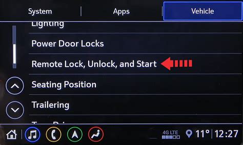 how to change remote start settings