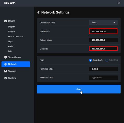 How To Change Reolink Camera Ip Address