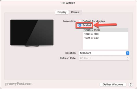 how to change resolution on mac mini
