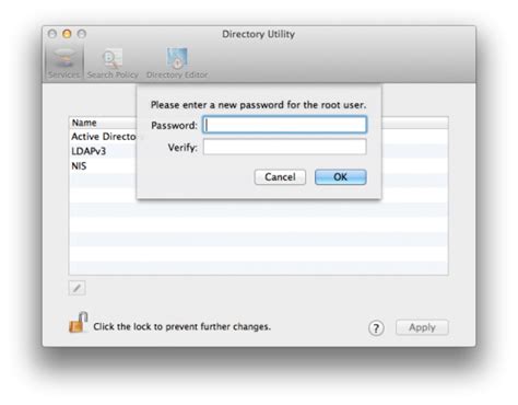 how to change root password in mac