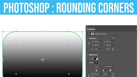How To Change Rounded Rectangle Corners In Photoshop