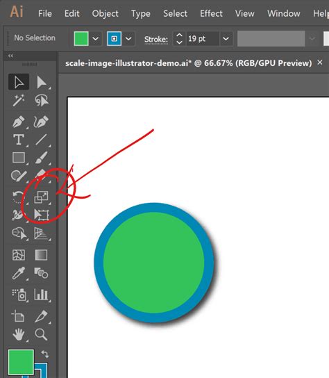 how to change scale in illustrator