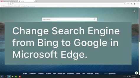 how to change search engine from microsoft bing to google