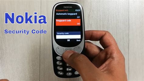 how to change security code in nokia 3310