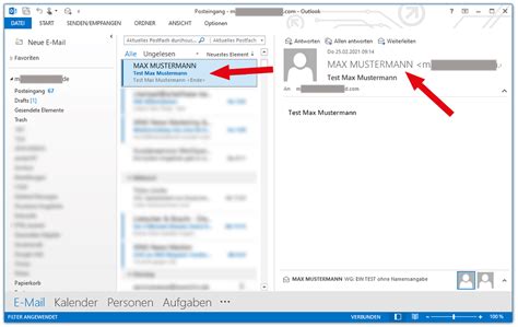 How to change the sender name in Outlook Explainer with examples IONOS