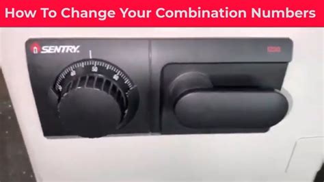 how to change sentry safe code dial
