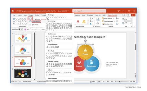 how to change shape format in powerpoint