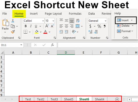 how to change sheet in excel shortcut
