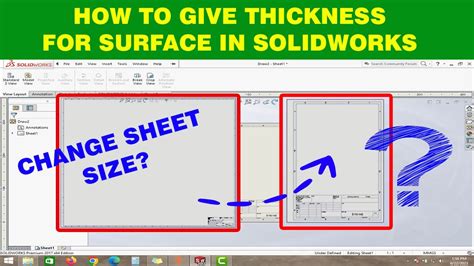How To Change Sheet Size In Solidworks 2021