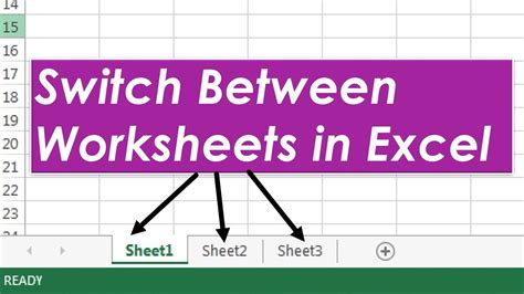 How To Change Sheets In Excel Shortcut