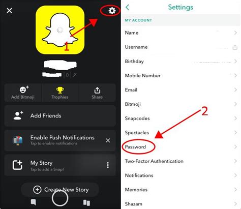how to change snapchat password with email