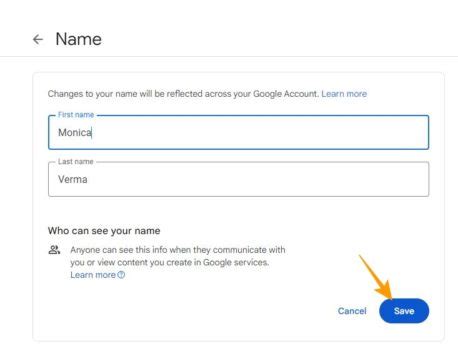 how to change someone's name on android