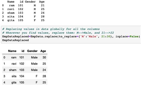 how to change specific values in dataframe python