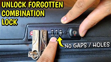 how to change suitcase lock code if forgotten