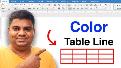 How To Change Table Line Color In Word