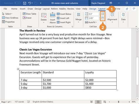 how to change table line width in word