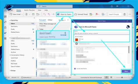 how to change team email in outlook