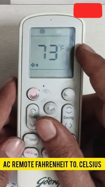 How To Change Temperature From Fahrenheit To Celsius In Ac Remote General
