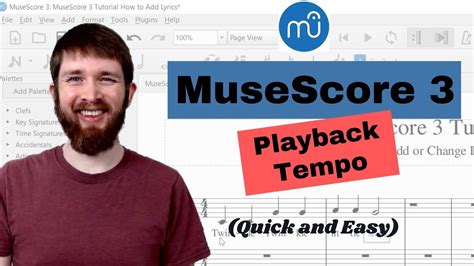 how to change tempo in musescore 3
