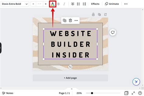 how to change text format in canva