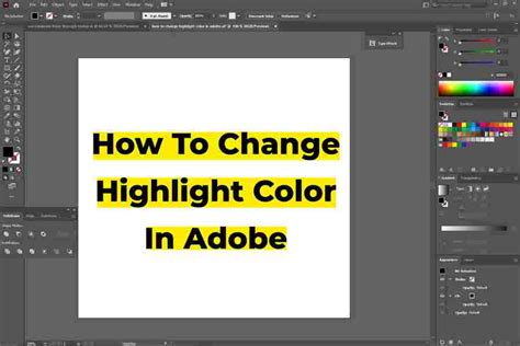 how to change text highlight color in photoshop