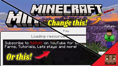 how to change text in minecraft bedrock