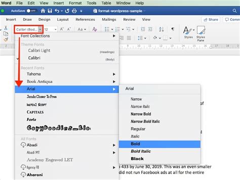 how to change text in word file
