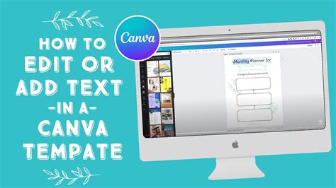 how to change text on canva template