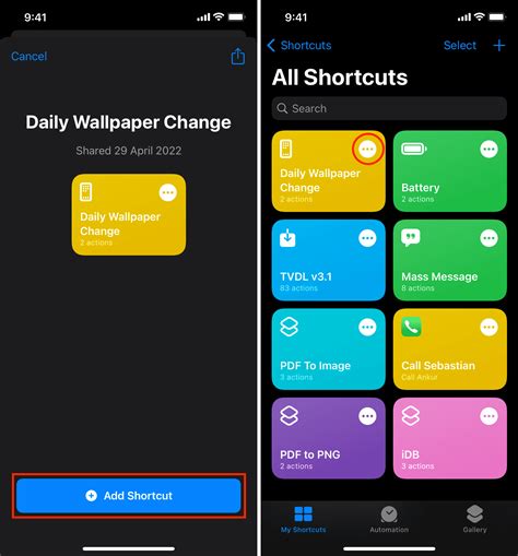 how to change the background of your apps with shortcuts