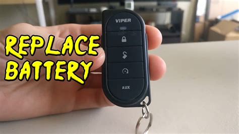 how to change the battery in a viper remote start