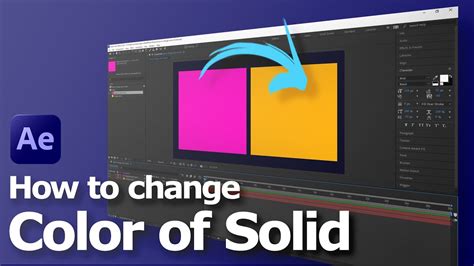 How To Change Solid Colors In After Effects YouTube