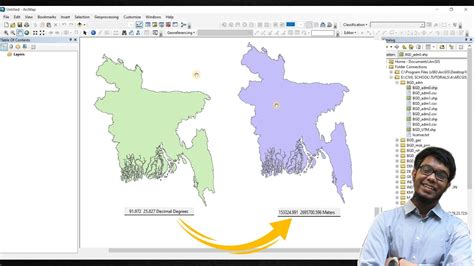 how to change the coordinate system of a shapefile in arcgis