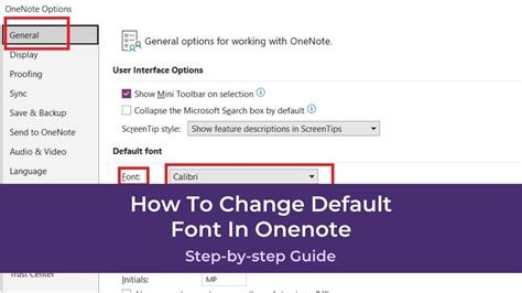 How to Change Default Font Size and Type in OneNote YouTube