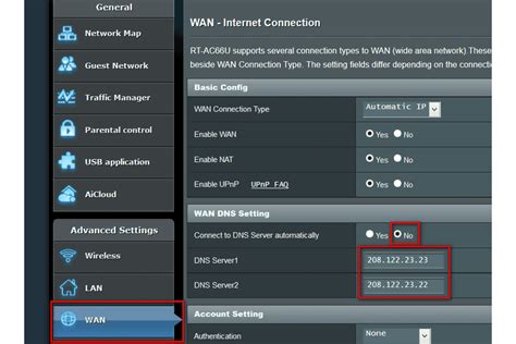 how to change the dns settings on my router