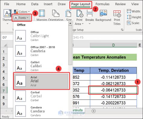How To Change The Font For All Sheets In Excel